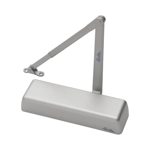 Norton Co Door Closer, Tri-Packed, Non-Hold Open, Adjustable Size 1-6, Aluminum 410XTPN 689 - main